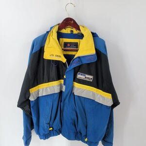 Vtg Jonathan Stone Performance Boat Gear Long Sleeve Jacket Multicolor Size M